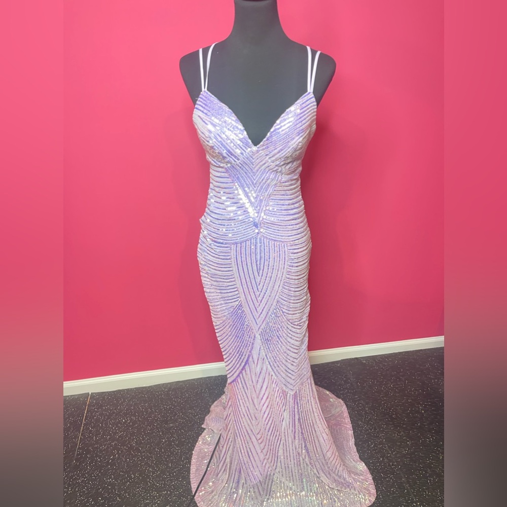 Purple sparkling sequin dress junior’s size 11/12.